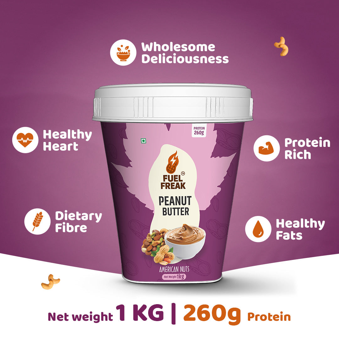 Fuel Freak High Protein Peanut Butter – American Nuts (1kg)