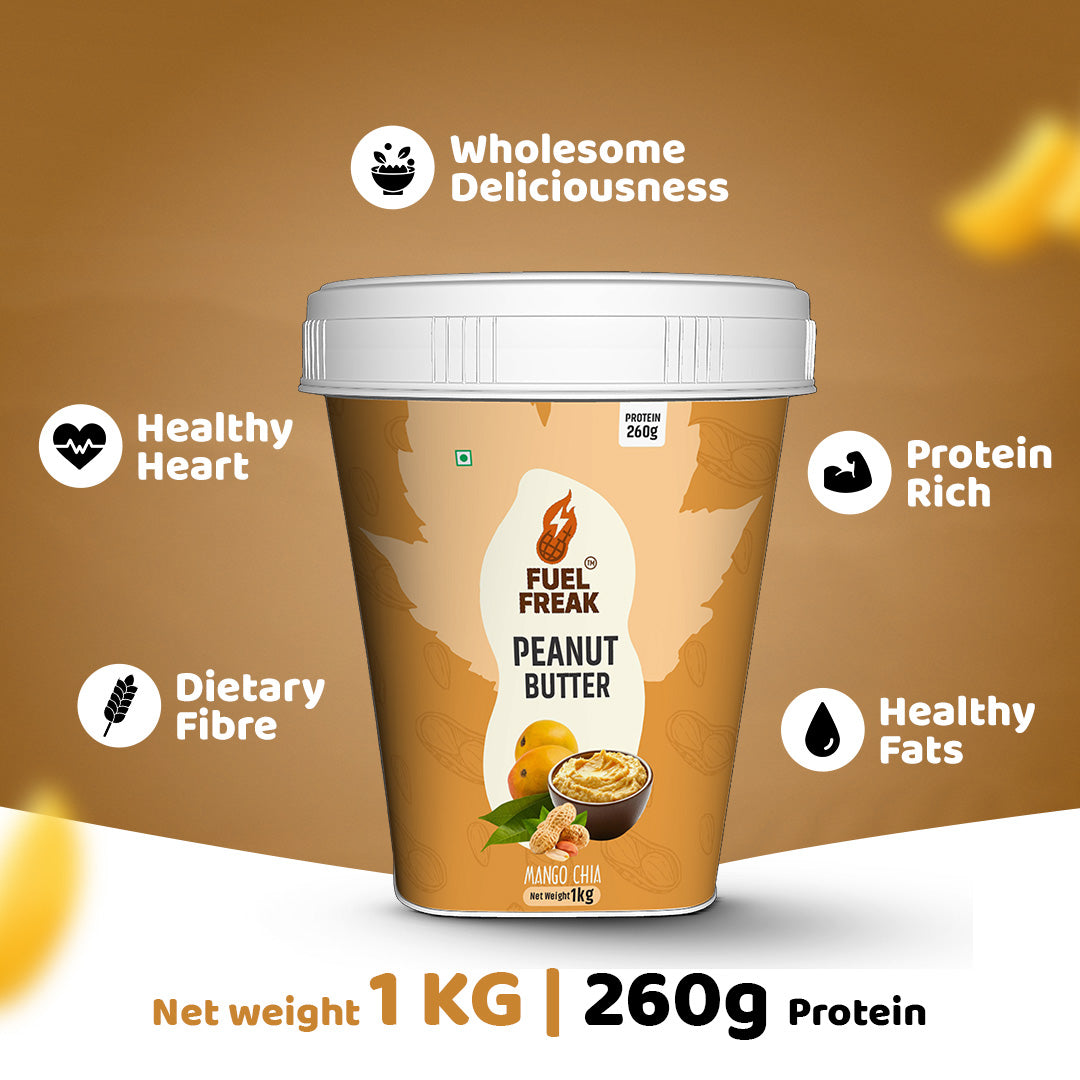 Fuel Freak High Protein Peanut Butter – Mango Chia (1kg)