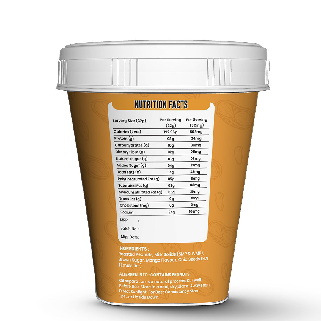 Fuel Freak High Protein Peanut Butter – Mango Chia (500g)