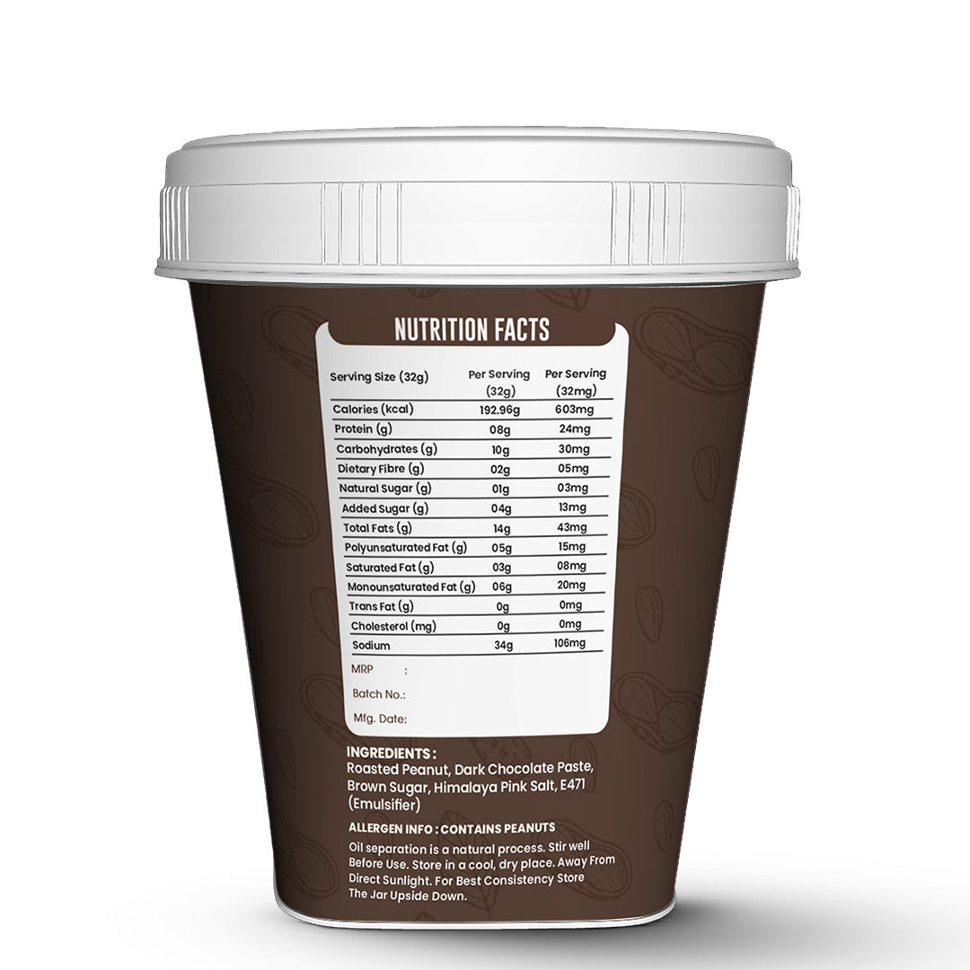 Fuel Freak High Protein Peanut Butter – Dark Chocolate Crunchy (1kg)